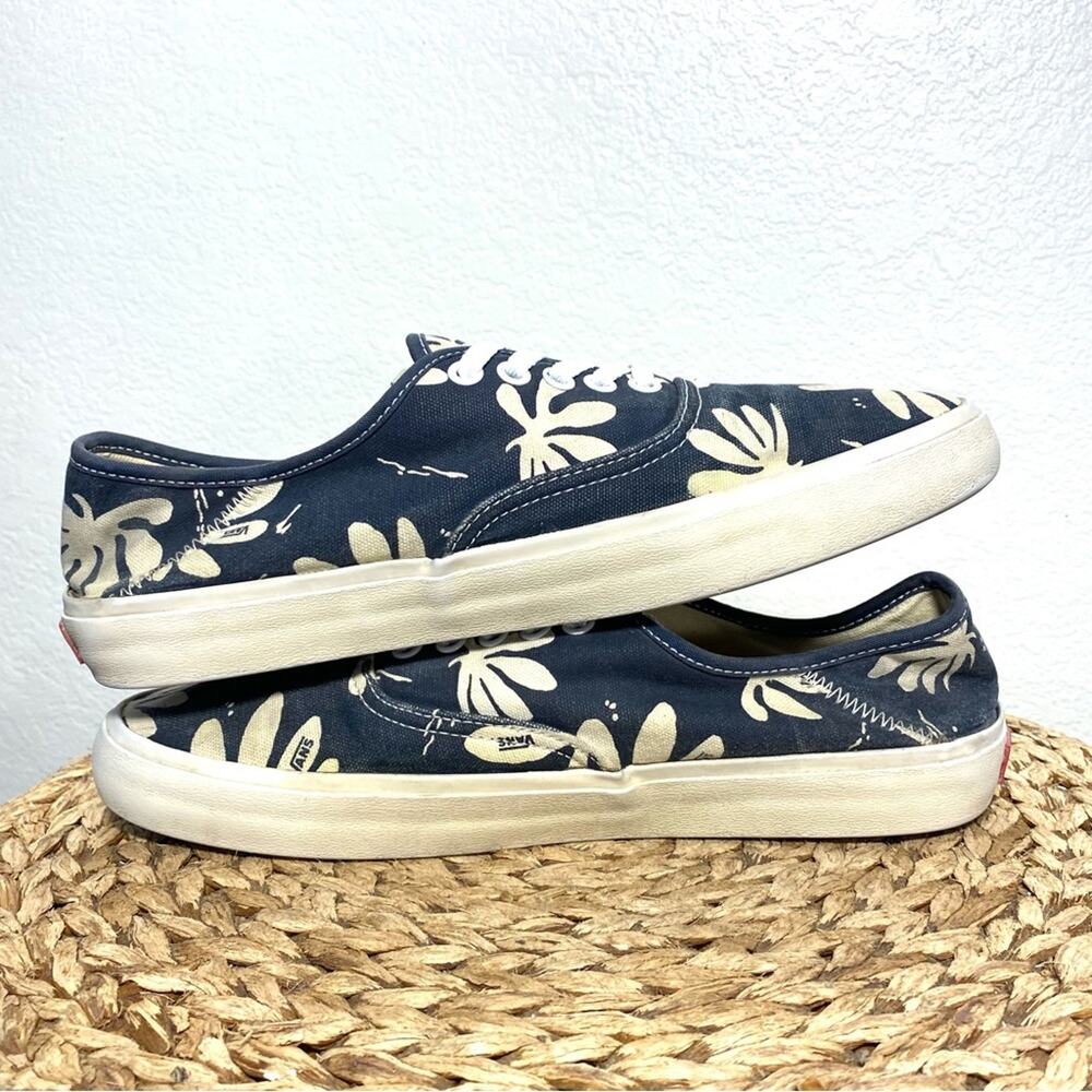 Vans Canvas Palm Leaf Blue Leaf View 6